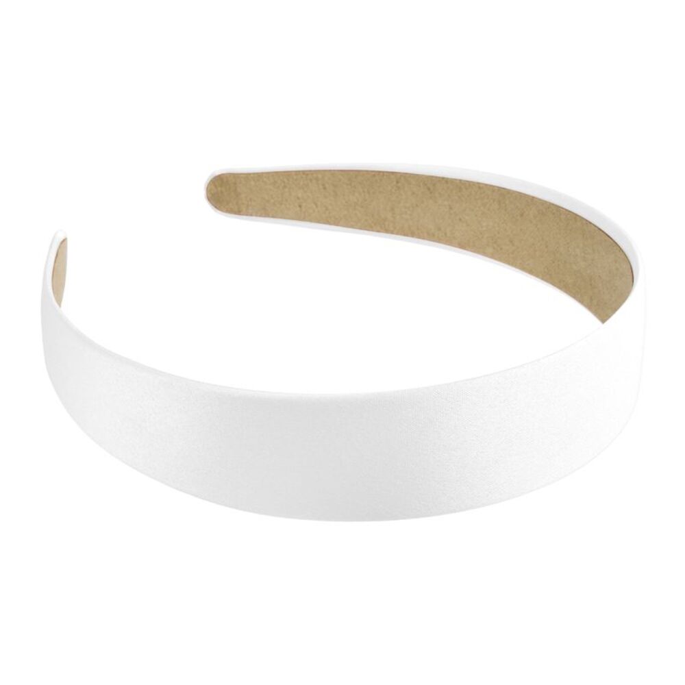 Non-Slip Headband Hair Band White 1 Inch Wide